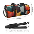 thumbnail image 2 of Easygdp Geometric Cube Pattern Art Travel Duffle Bag,Carry on Bag Travel Bags Gym Bag Carry On Luggage Bags, 2 of 6