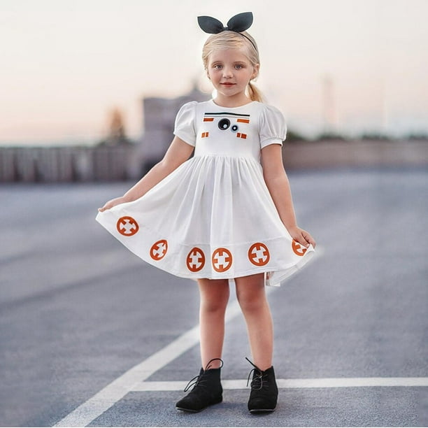 Pre Sale 2021 New Disney Princess Dress For Girls Knee Length Casual Clothes Rapunzel Kid Frozen Elsa anna Party Frocks Star War Other