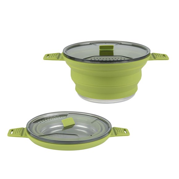 Maceta plegable para acampar Restaurantware Hi Tek de 2,5 L con tapa