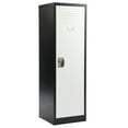 thumbnail image 2 of AdirOffice ALHI62901BW Steel Storage Locker, 1 Tier, 15 x 15 x 48 in., Black Body & White Doors, 2 of 6