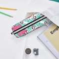 thumbnail image 6 of Fotbe Flamingo Pattern Leather Pencil Case, Pencil Pouch with Durable Zipper, Compact and Stylish Organizer for Stationery, Art Supplies, Travel Essentials, 6 of 7