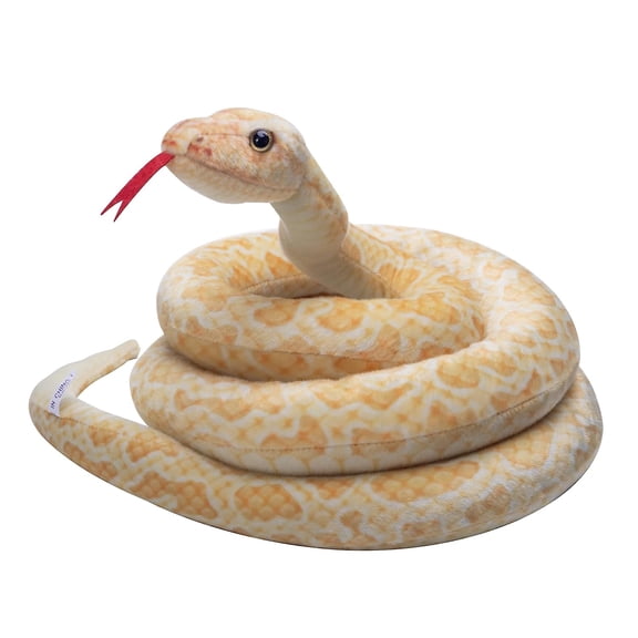 Ksopiavobs Snake Stuffed Animal Plush Snakes Toys Giant Fake Python Lifelike Giant Boa Constrictor Soft Animal Prank Props for Home Party Decor