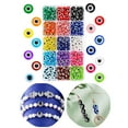 thumbnail image 4 of 450x Perles Il Maléfique 8mm Perles Rondes Plates Charmes Perles d'Espacement pour Collier Fait Main, 4 of 9