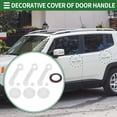 thumbnail image 2 of Juego de cubiertas para manijas de puerta exterior Unique Bargains, trim decorativo para Jeep Wrangler JK 2DR 2007-2017, ABS, Blanco, 1 juego, 2 of 6