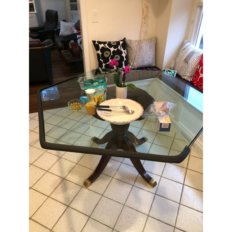 Easy, cheap baby proof glass table -- glass table edge corner