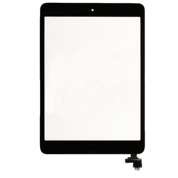 Replacement Digitizer With IC Chip & Home Button Pre-Installed Compatible For iPad Mini 1 / iPad Mini 2 (Aftermarket Pro: XO7) (Black)
