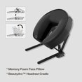thumbnail image 2 of DR.LOMILOMI Universal-Size Ergonomic BeautyArc™ Massage Table Face Cradle 012 Replacement for Massage Table/Massage Chair Headrest Platform with Memory Foam Face Cushion 632 (Headrest Set) (Black), 2 of 9