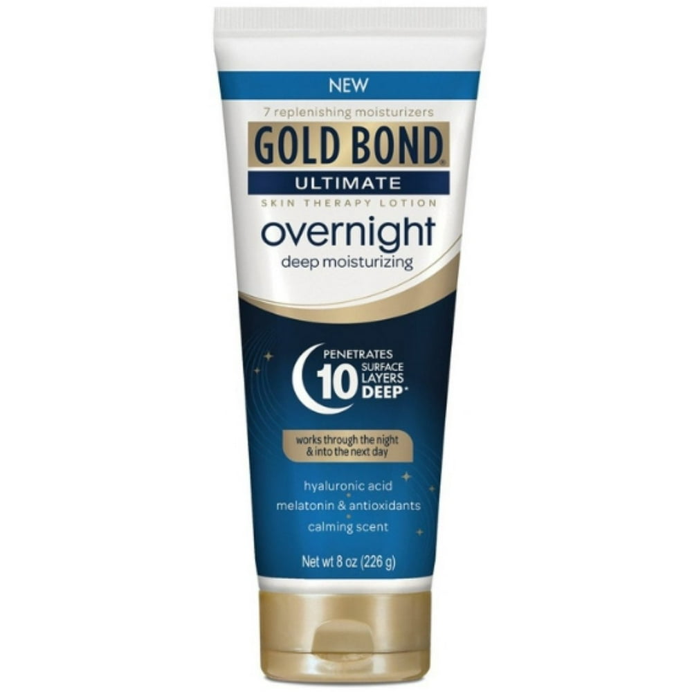 2 Pack Gold Bond Overnight Hand And Body Lotions, 8 oz