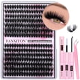 thumbnail image 1 of Kit de extensión de pestañas FANXITON Fluffy Lash Clusters 280 unidades, 1 of 9