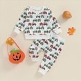 thumbnail image 2 of KPOPLK Baby Toddler Boy Clothes Fall Winter Outfit Long Sleeve Sweatshirts Pants Set 3 6 9 12 18 Months,Size 12-18 Months, 2 of 7