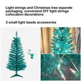 thumbnail image 4 of Bringstar 4FT Green Artificial Christmas Tree with 50 String Lights, Mini Tinsel Tree, Not Pre-Lit, for Home & Office Holiday Décor, 4 of 9