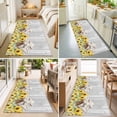 thumbnail image 4 of Hallway Runner Rug 2'x6', Farmhouse Sheeps Kitchen Runner Rugs Non-Slip Carpet Mats, Country Cabins Sunflowers Wooden Grain Bedside Rugs Runners Washable Floor Carpet for Bathroom Laundry Room, 4 of 8