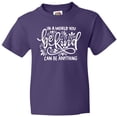 thumbnail image 3 of Inktastic Inspirational Quote In a World You Can be Anything be Kind Youth T-Shirt, 3 of 5