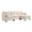 Beige-107 inches, variant on Hommoo 93-inch Cotton-Linen Velvet Texture L-shaped Sectional Sofa, 3 Seats Corner Sofa Set with Ottoman & Side Bag, Beige