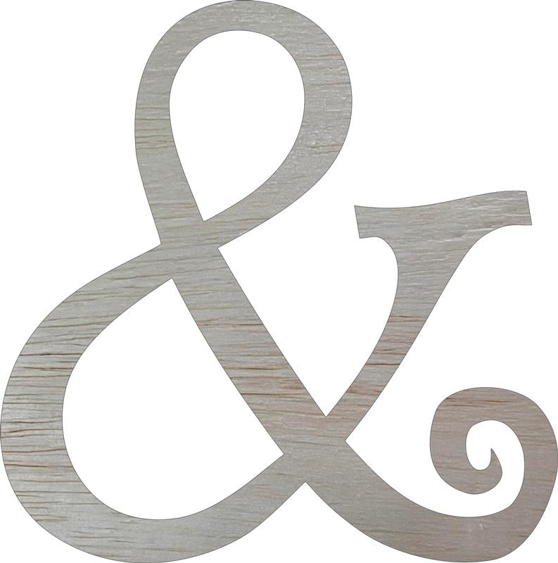 Unfinished Wood 14'' Curlz Letter &, Paintable Craft Alphabet - Walmart.com