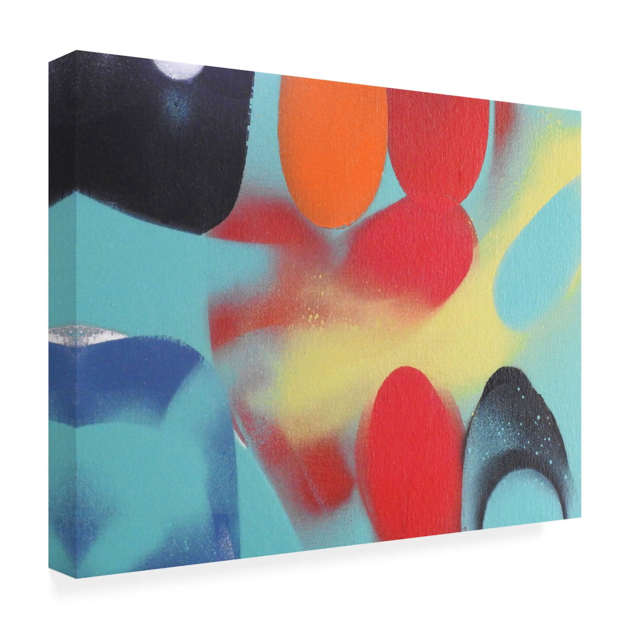 Canvas Wall Art - Gill Miller 'Life 4' Wall Art for Living Room, Bedroom, or Office Décor by Trademark Fine Art - 47 x 35 Inches