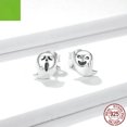 thumbnail image 2 of PENGX S925 Pure Silver Demon Ghost Expression Earrings Halloween Funny Cute Earrings, 2 of 7