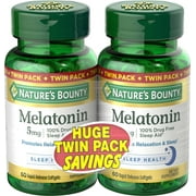 Nature's Bounty Melatonin 5 mg Twin Pack