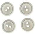 thumbnail image 2 of Le Bouton White Pearlized 3/4" Round 2-Hole Buttons, 4 Pieces, 2 of 5