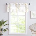 thumbnail image 2 of Decoultimatex Yellow Valance Curtains for Windows Print Tree Branch Semi-Sheer Valance，1 Panel 50"W x 15"L, 2 of 5