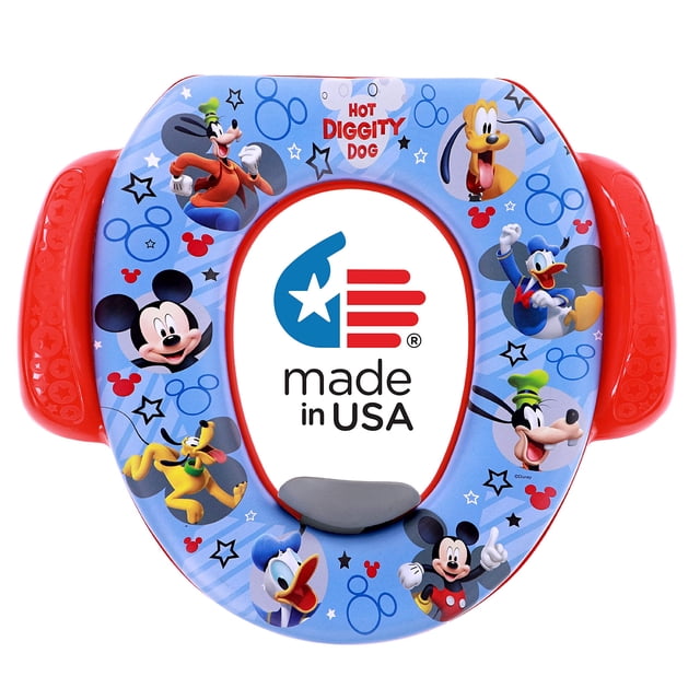 Asiento de entrenamiento para baño Ginsey Disney Mickey Mouse Soft Hot Diggity Dog