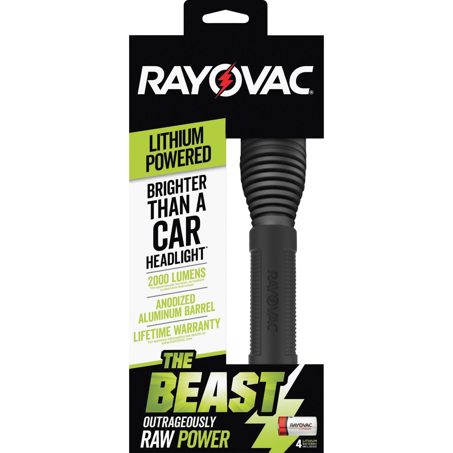 Rayovac Virtually Indestructible LED Flashlight, 350 Lumen 