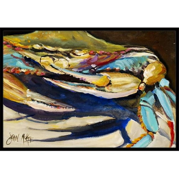 Carolines Treasures  Crab To Crab Blue Crab Indoor & Outdoor Mat, 18 x 27 in.