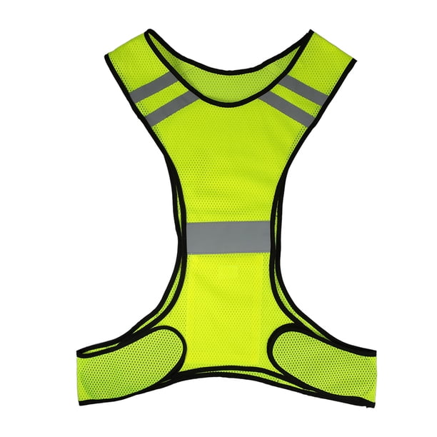 Chaleco para correr Irfora Ligera malla transpirable chaleco reflectante de alta visibilidad Chaleco de seguridad de engranajes para Correr Caminar Correr Ciclismo Irfora Chaleco para correr