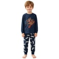 thumbnail image 4 of GCETTIC Boys Pajama Set 2 Piece Long Sleeve Pants Cartoon Print Sleepwear Dark Blue, Size 5-6 Years, 4 of 9