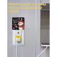 thumbnail image 5 of Christmas Night Lights Auto Sensor Snowman with Red Hat Plug-in LED Nightlights Dusk to Dawn for Living Room, Bedroom, Bathroom, Hallway, Stairways Xmas Wall Decor, White Snowflake Black Night Light, 5 of 9