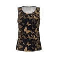 thumbnail image 6 of Sigee Modern Golden Butterfly for Women's Workout Tank Top,Running Tank Tops,Sleeveless Gym Clothes, 6 of 8