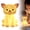 E, variant on Homesteed Cute Animal Night Light Kids Lamp Nursery Decor Kawaii Room Decor Warm Glow Portable Table Lamp for Bedroom White Elephant Gifts
