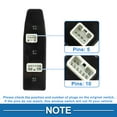 thumbnail image 4 of Interruptor de ventana eléctrica Unique Bargains No. 96645319 para el lado del conductor delantero izquierdo para Chevrolet Epica 2007-2013 Negro, 4 of 7