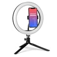 thumbnail image 1 of Luz de relleno de 10 pulgadas, soporte de escritorio con atenuación de tres colores, luz de belleza para selfies, anillo de luz en vivo de 26 cm, 1 of 1