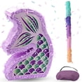 thumbnail image 6 of 4E's Novelty Violet Mermaid Pinata with Bat & Blindfold - Mermaid Birthday Party Supplies & Decor, 6 of 8