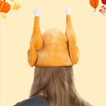 thumbnail image 6 of Joyfy 3 Pack Plush Roast Turkey Hats for Adults Kids, Thanksgiving Party Costume Dress Up Accessories, 6 of 9