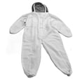 thumbnail image 2 of Traje de apicultura, traje de apicultura fino blanco, traje de protección contra abejas, traje de abeja con guantes, máxima confiabilidad, 2 of 8