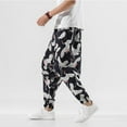 thumbnail image 2 of WEAIXIMIUNG Pantalon Cargo Homme Rétro Poche Ample et Lin Pantalon Décontracté Harlan, 2 of 9