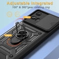 thumbnail image 6 of Elegant Choise Case with Slide Camera Lens Cover and Stand for Moto G 5G 2024, Black, 6 of 15
