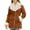 Coffee, variant on Lindreshi Winter Coats for Women Trendy Women Winter Warm Composite Plush Button Lapel Collar Jacket Outwear Coat with Pokets