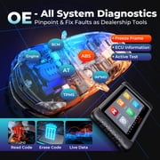 Autel Scanner MaxiCheck MX808S With AL319, 3000+ Active Test, 28+ Service, OE All System Diagnostics, 2 Year Updates