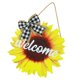 thumbnail image 2 of Señal de suspensión de puerta de bienvenida de girasol, suspensión de puerta de bienvenida de girasol, decoración del hogar, coronas de bienvenida, durabilidad extendida, 2 of 8