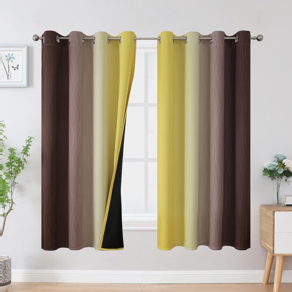 Cortinas Estelar Textiler Ombre Blackout Thermal 132 x 160 cm