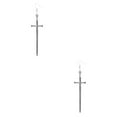 thumbnail image 2 of Pendientes colgantes perfecl Joyas llamativas geniales Plata, 2 of 8