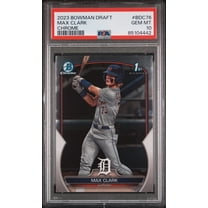Graded 2023 Topps Bowman Draft Max Clark #BDC76 Chrome Rookie RC Baseball Card PSA 10 Gem Mint