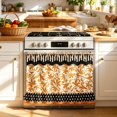 thumbnail image 2 of Heat-Resistant Tie-Back Oven Curtain 29.5x21.3 Inch,Polyester Dust & Oil Splash Proof,Machine Washable Decor for Kitchen Stove Oven Skirt Decor 29.3"W*21.3"H, 2 of 7