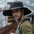 thumbnail image 4 of Bucket Hat,  UPF50+ Breathable with Adjustable Drawstring Wide Brim Sun Hat for Hiking Camping Fishing Farming, 4 of 8