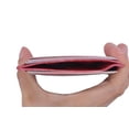 thumbnail image 4 of Waterproof Genuine Eel Skin Soft Leather Slim Thin Credit Card Holder Wallet (Cherry), 4 of 6