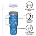 thumbnail image 4 of Modern 40oz Tumbler– Stainless Steel Insulated Tumbler with Handle and Straw, Large Capacity Travel Cup for Hot & Cold Drinks, 4 of 7