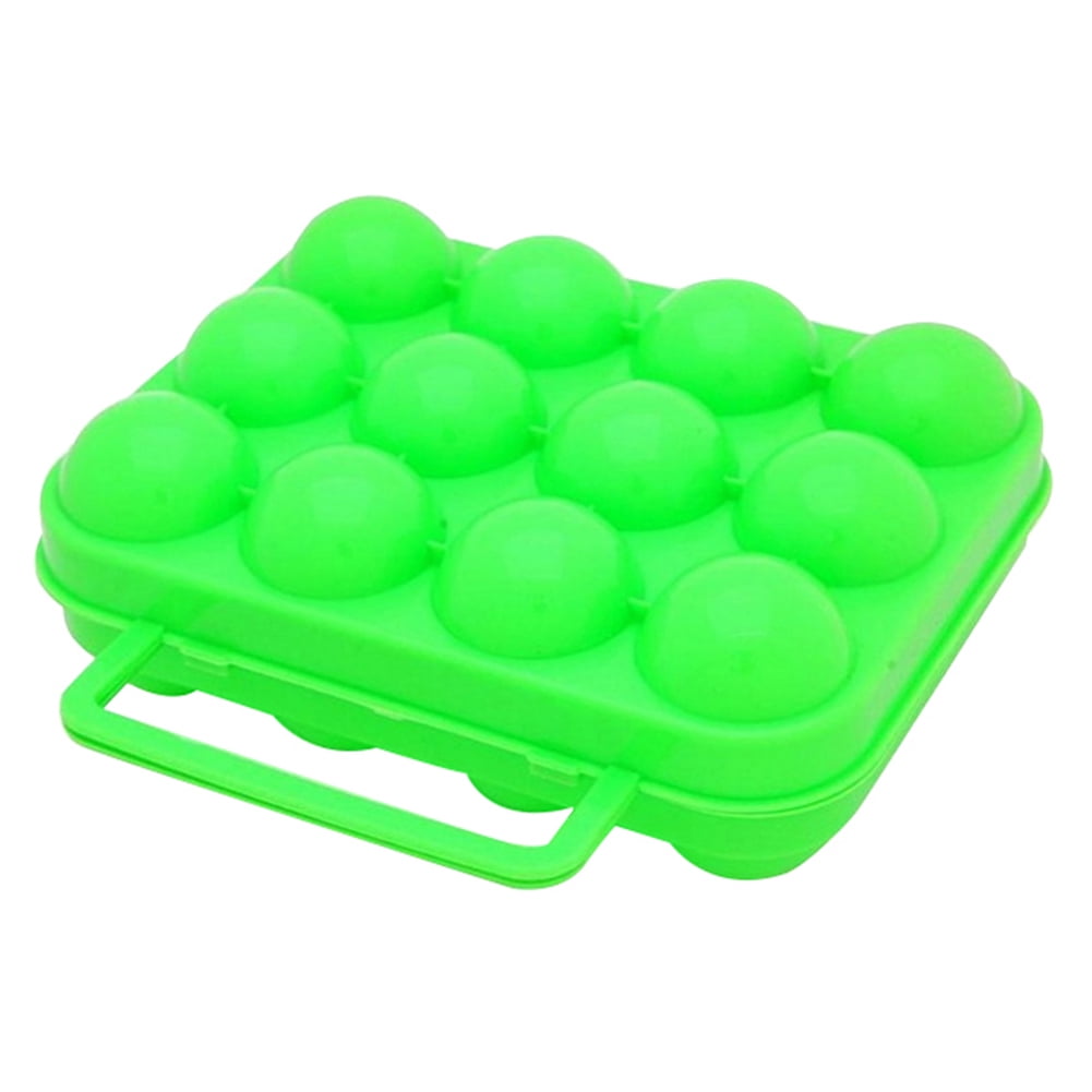 Mdesiwst Egg Carrier Holder for Camping, Egg Carrier Holder with Handle, Safely Carry Up to 12 Eggs